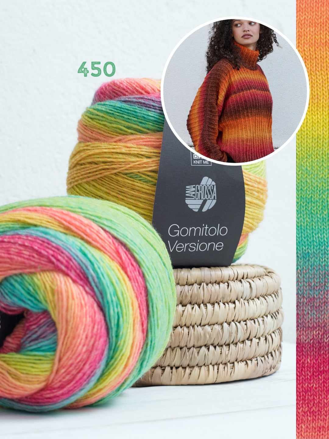 Breipakket Gomitolo Versione top-down trui met vleermuismouwen