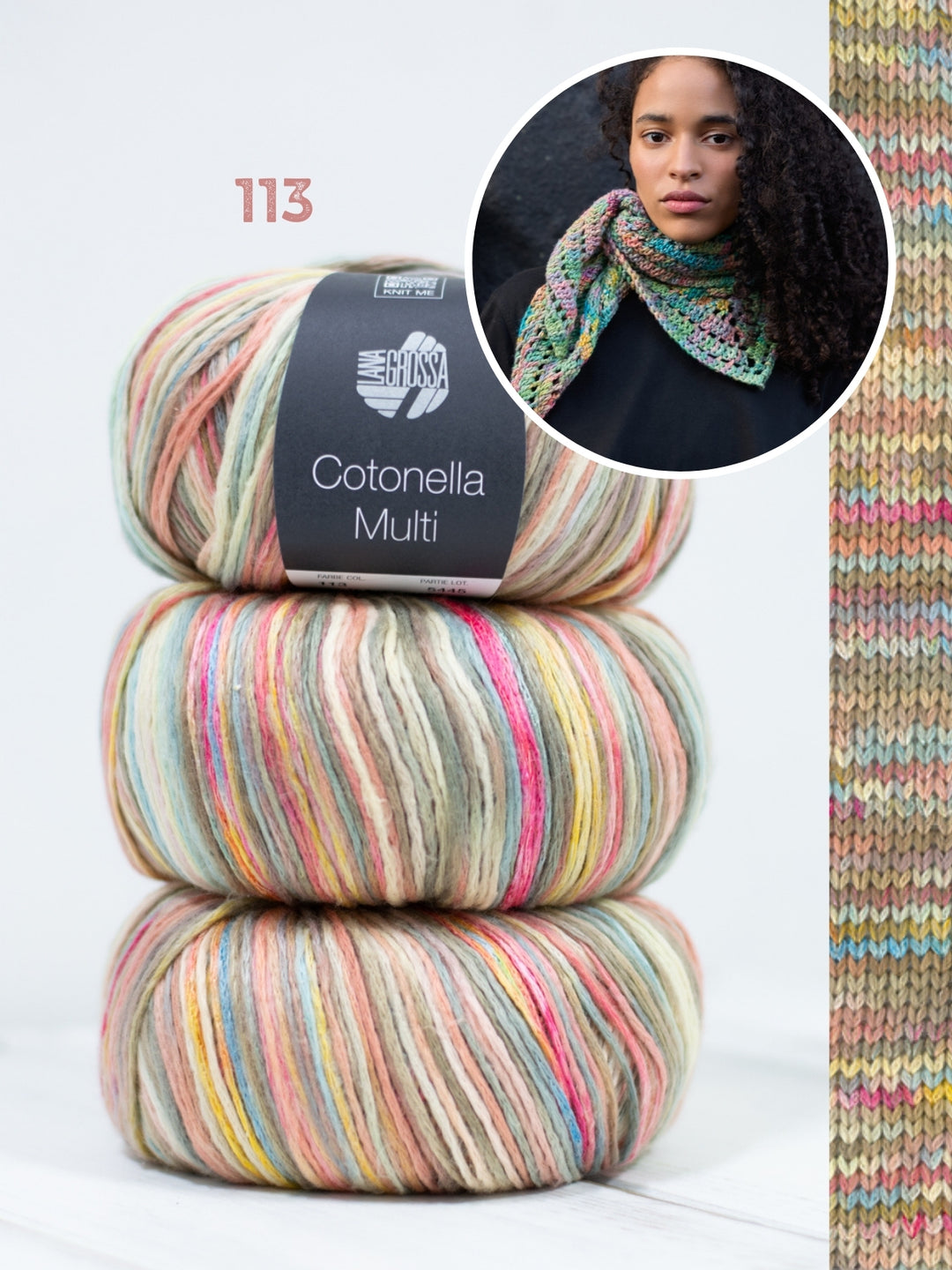 Haakpakket Cotonella Multi kleine driehoeksjaal