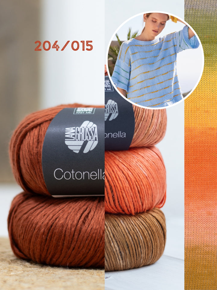 Breipakket Cotonella shirt met streepjes