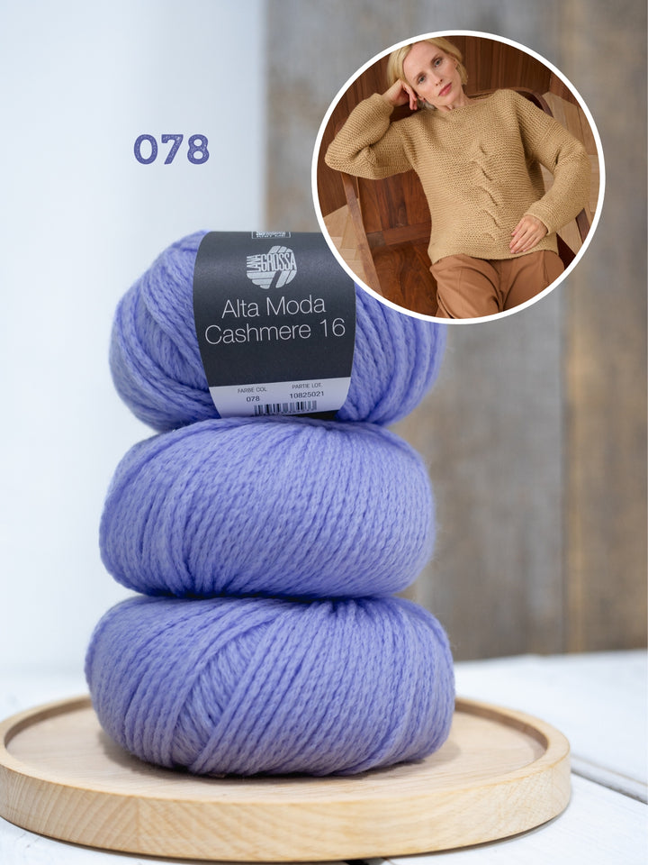 Breipakket Alta Moda Cashmere 16 trui met kabels