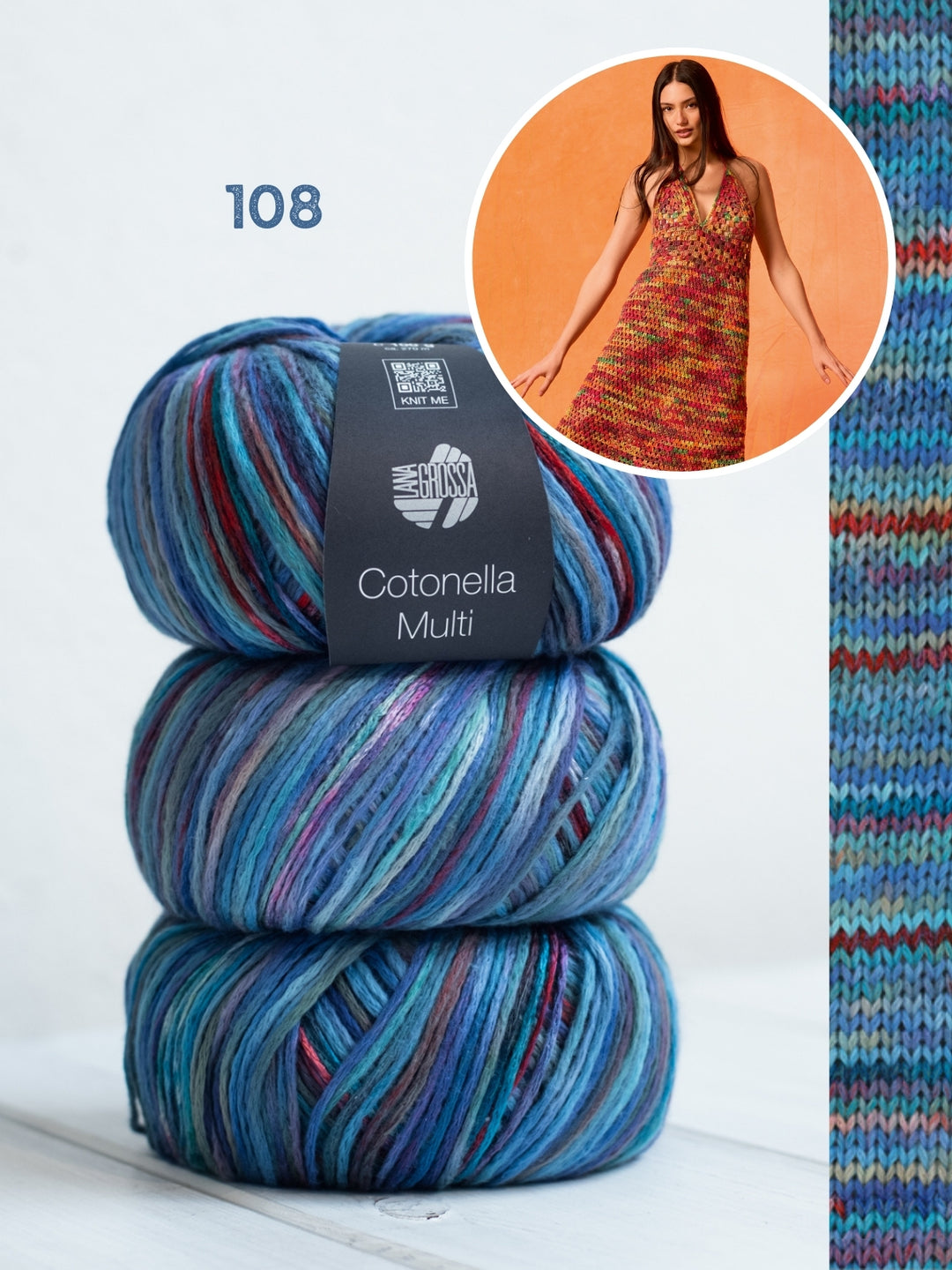 Haakpakket Cotonella Multi halter jurk