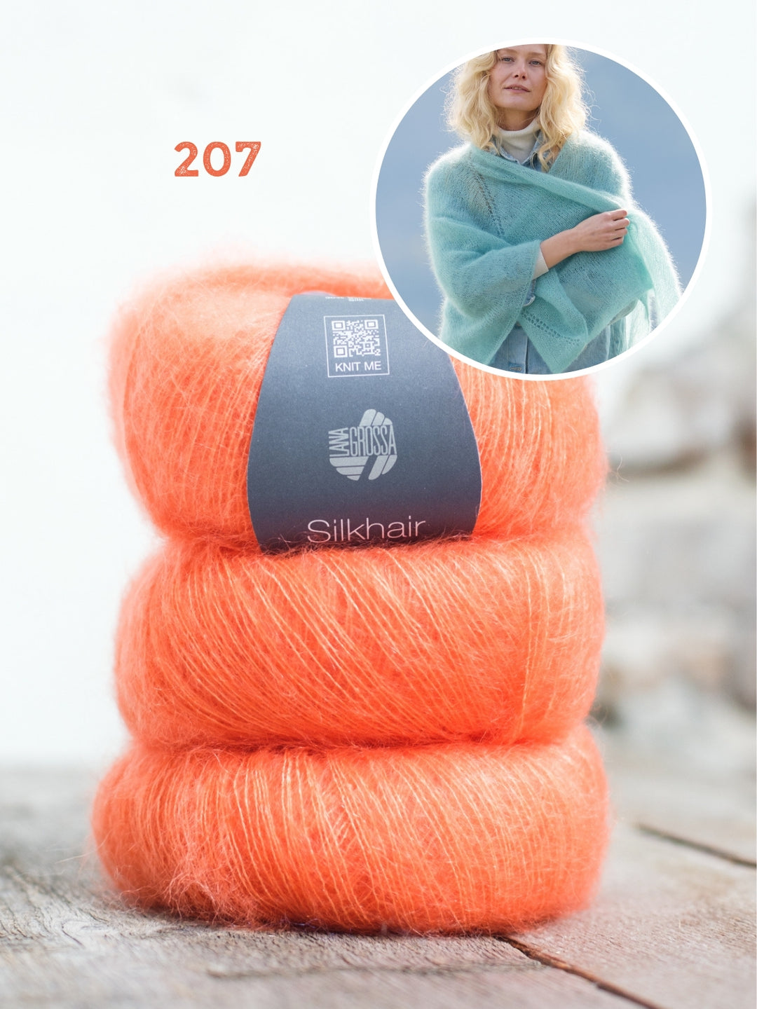 Breipakket Silkhair stola