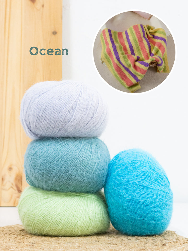 Haakpakket Cosy Socks gestreept babydeken
