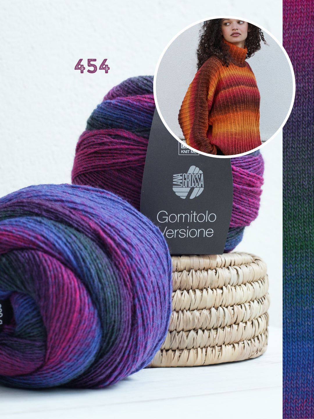 Breipakket Gomitolo Versione top-down trui met vleermuismouwen