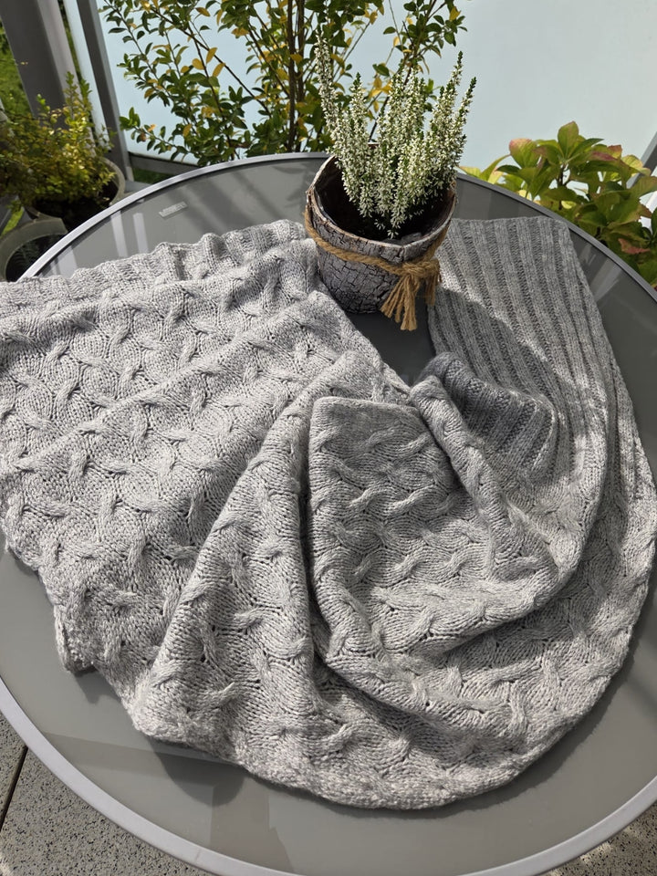 Breipakket Lizas Tuch Braid Lines - Cool Merino