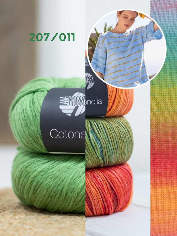 Breipakket Cotonella shirt met streepjes