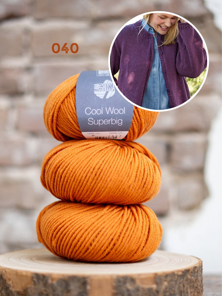 Breipakket Cool Wool Superbig top-down oversized vest