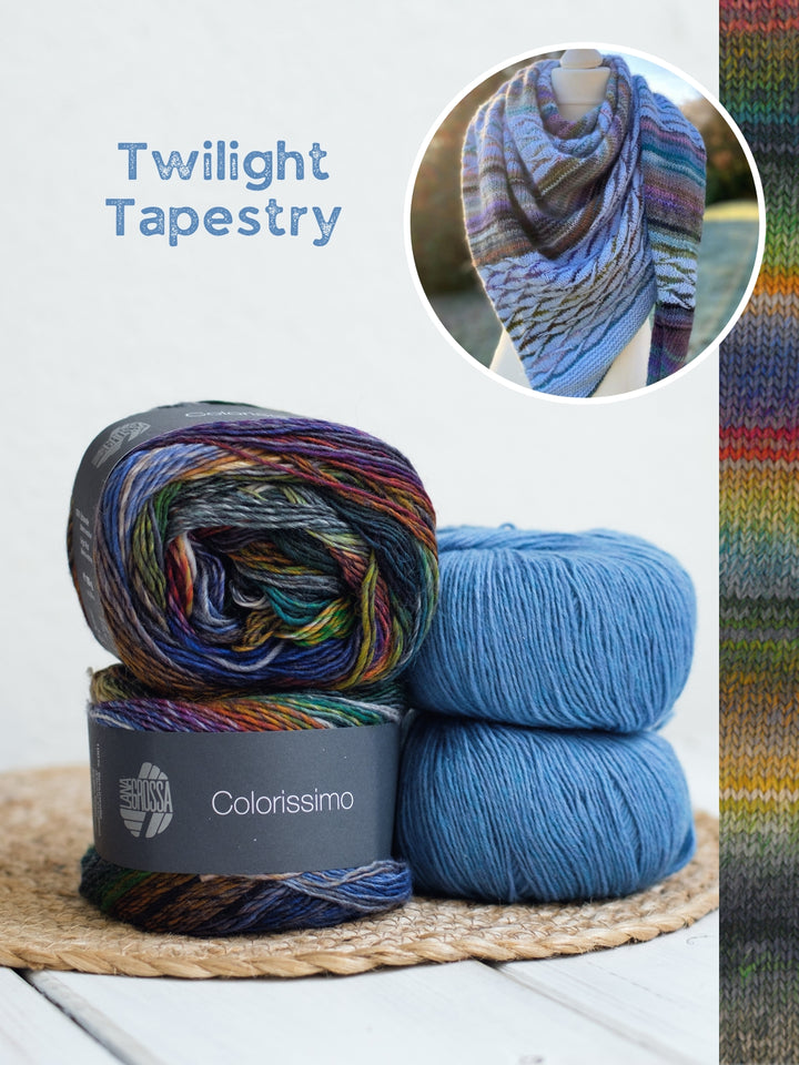 Breipakket Lizas Tuch New Waves - Colorissimo Ecopuno