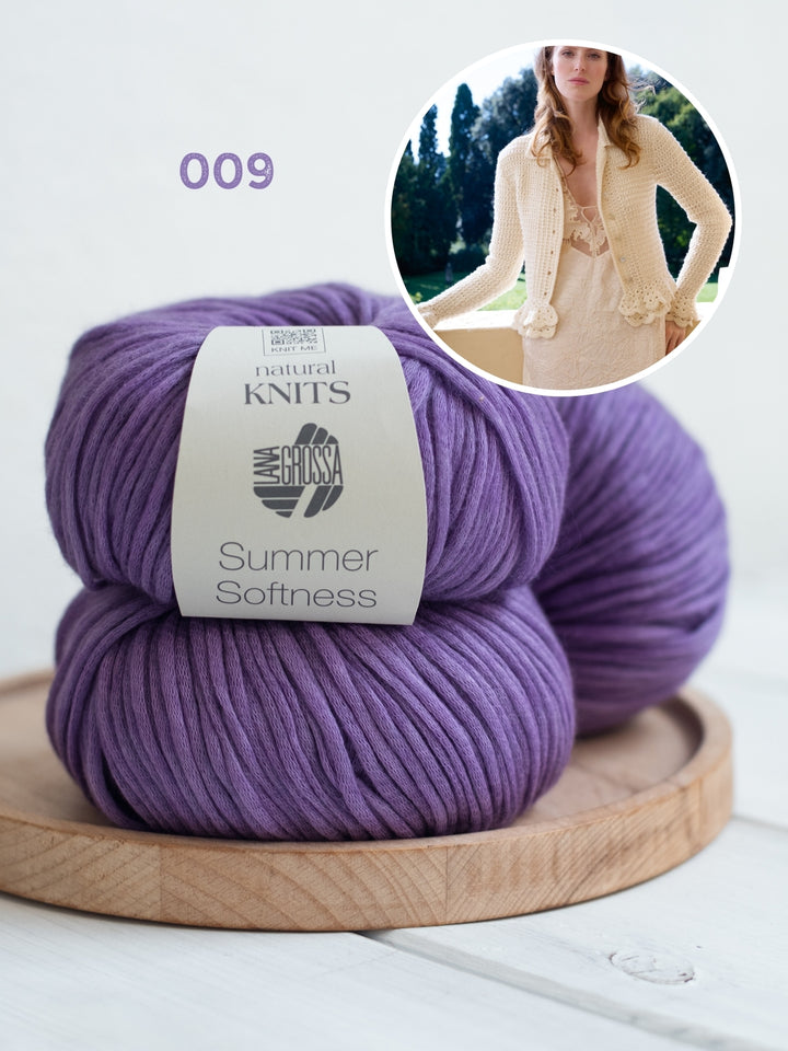 Breipakket Summer Softness vest met gehaakte ruches