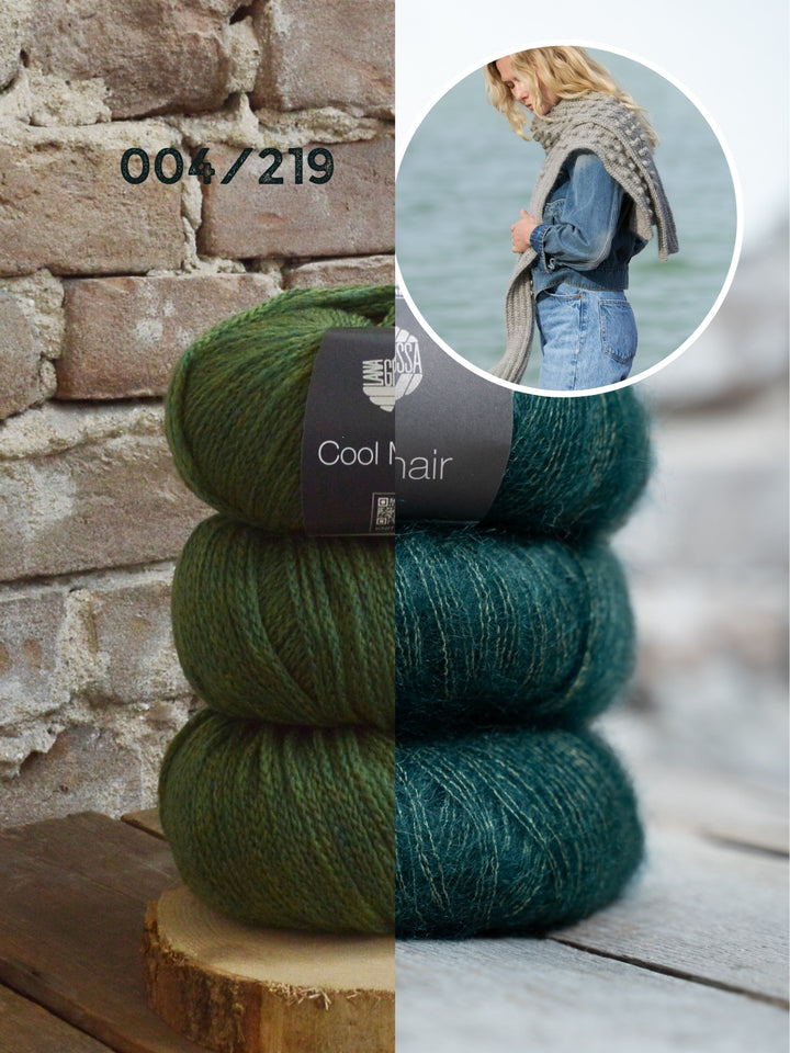 Breipakket Cool Merino Silkhair kraagsjaal