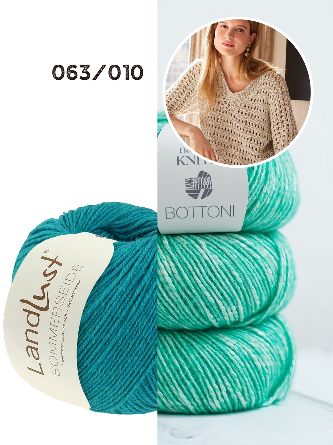 Breipakket Landlust Sommerseide Bottoni ajour trui