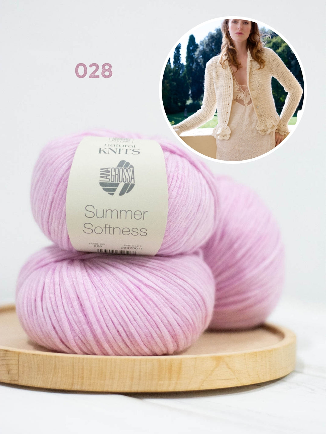 Breipakket Summer Softness vest met gehaakte ruches