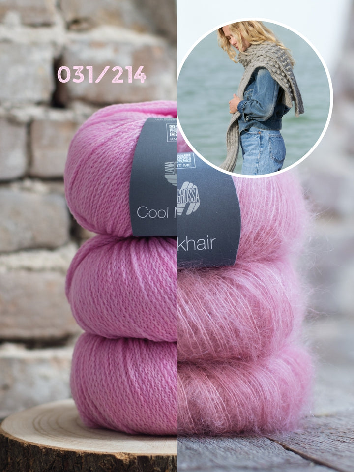 Breipakket Cool Merino Silkhair kraagsjaal