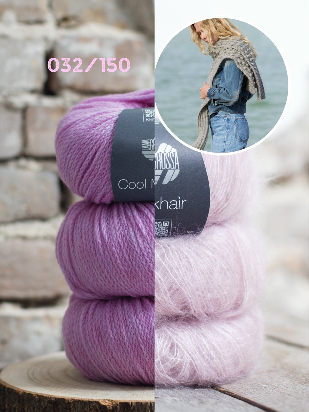 Breipakket Cool Merino Silkhair kraagsjaal