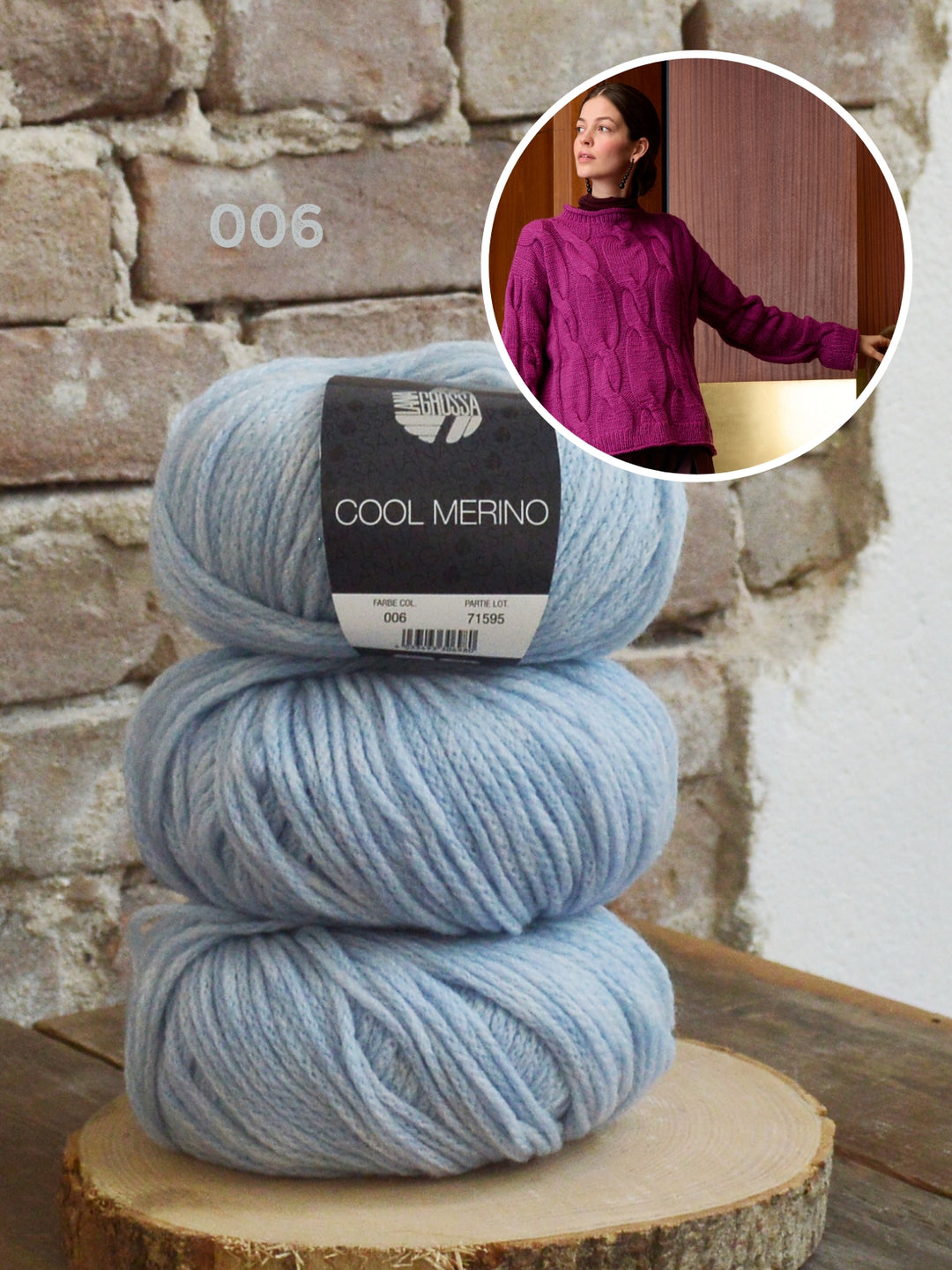 Breipakket Cool Merino kabeltrui
