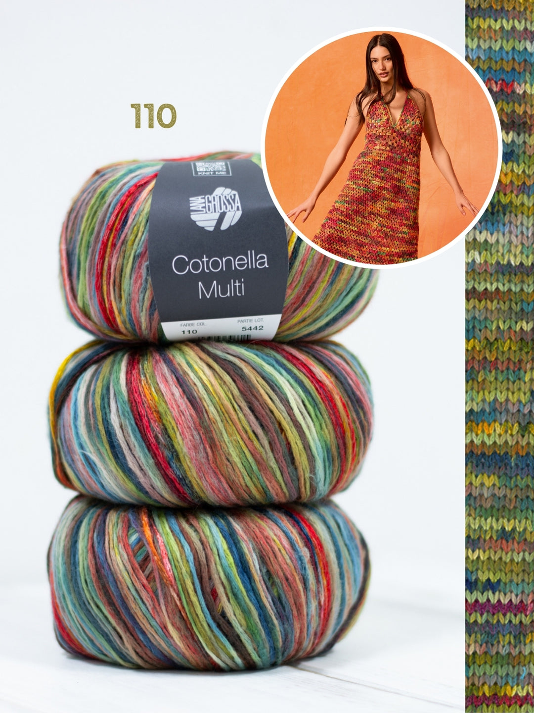 Haakpakket Cotonella Multi halter jurk