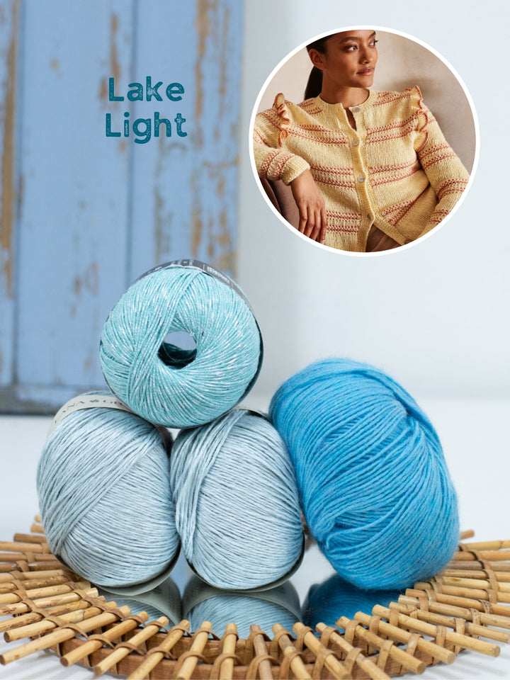 Breipakket Tencellino Filo Paillettes Ecopuno vest met ruches