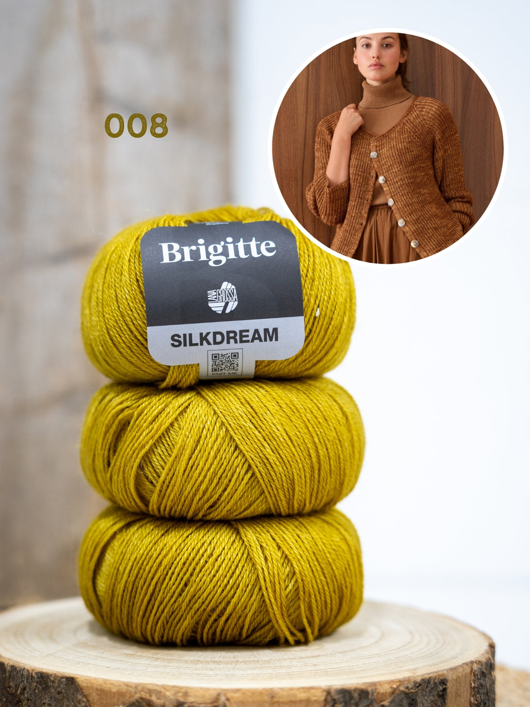 Breipakket Brigitte Silkdream vest in halve patentsteek