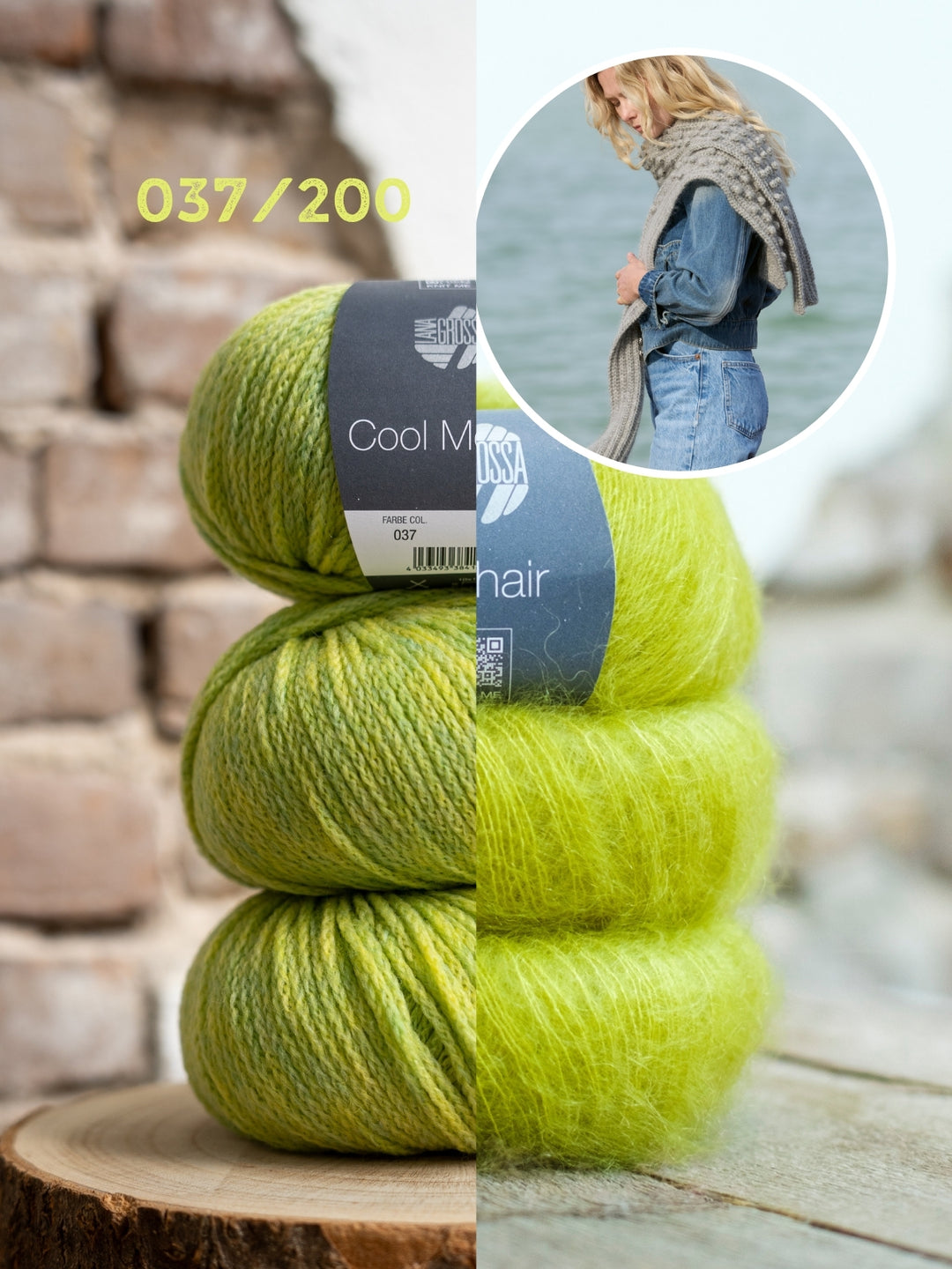 Breipakket Cool Merino Silkhair kraagsjaal
