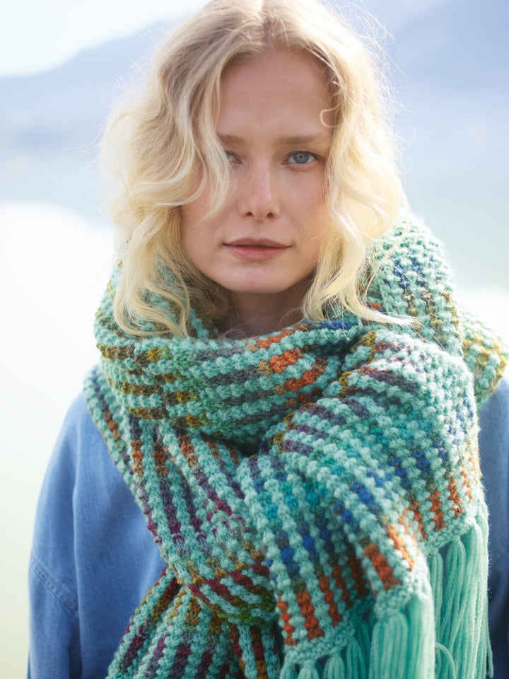 Breipakket Farfalla Cool Merino sjaal