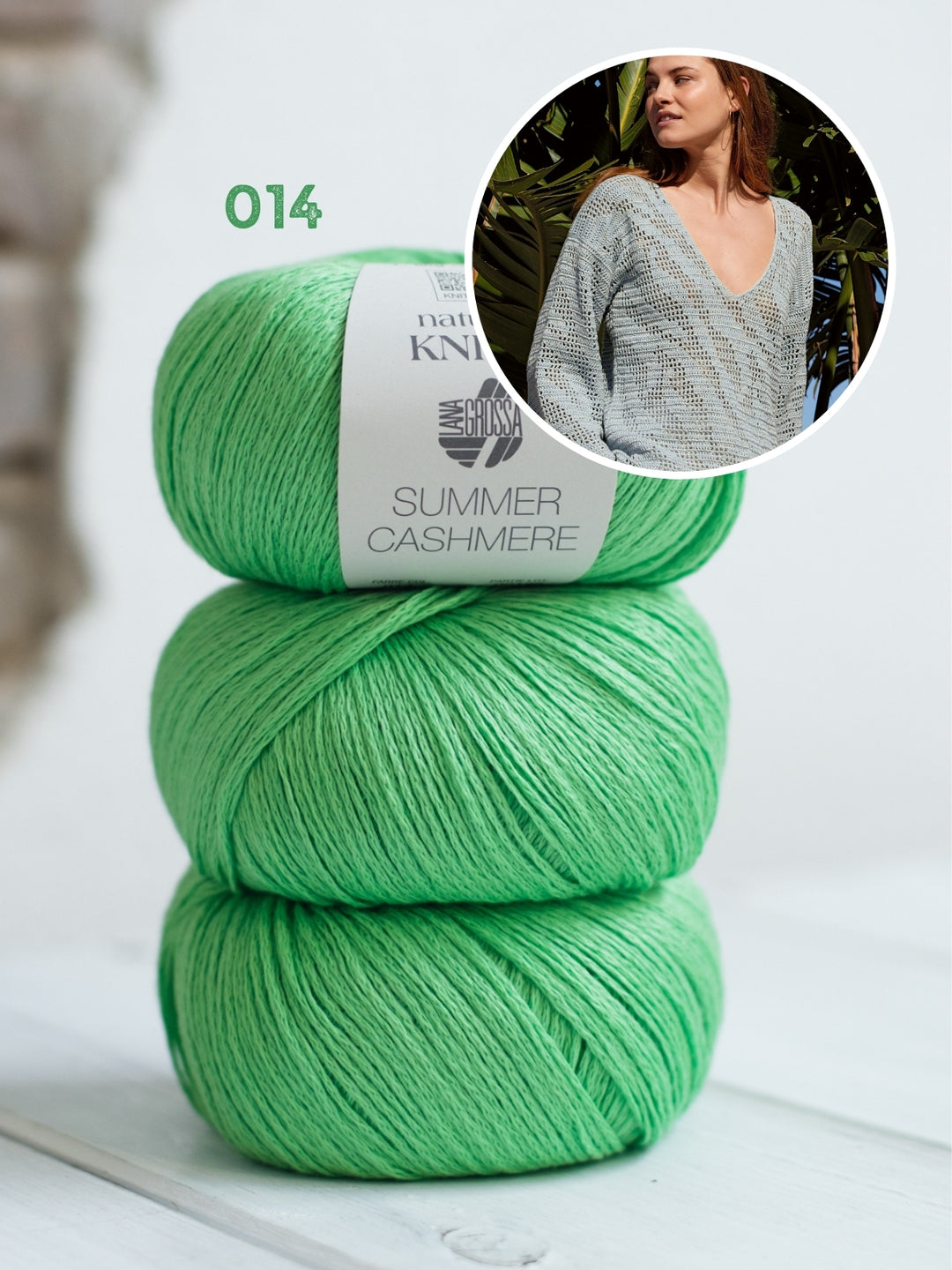 Haakpakket Summer Cashmere trui in zebrapatroon