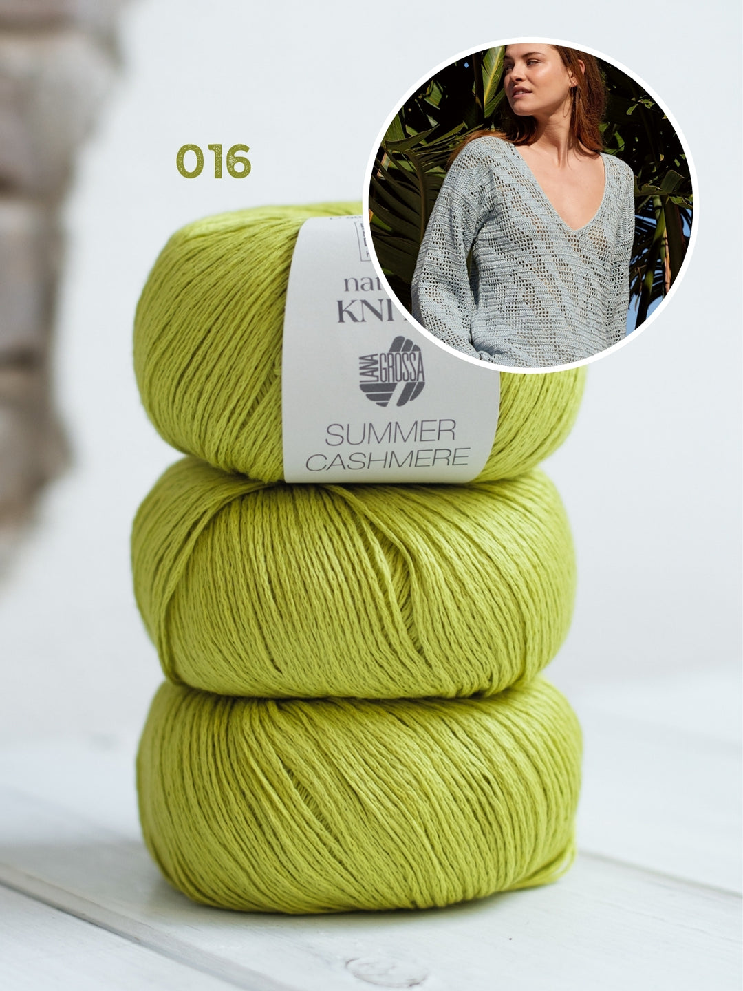 Haakpakket Summer Cashmere trui in zebrapatroon