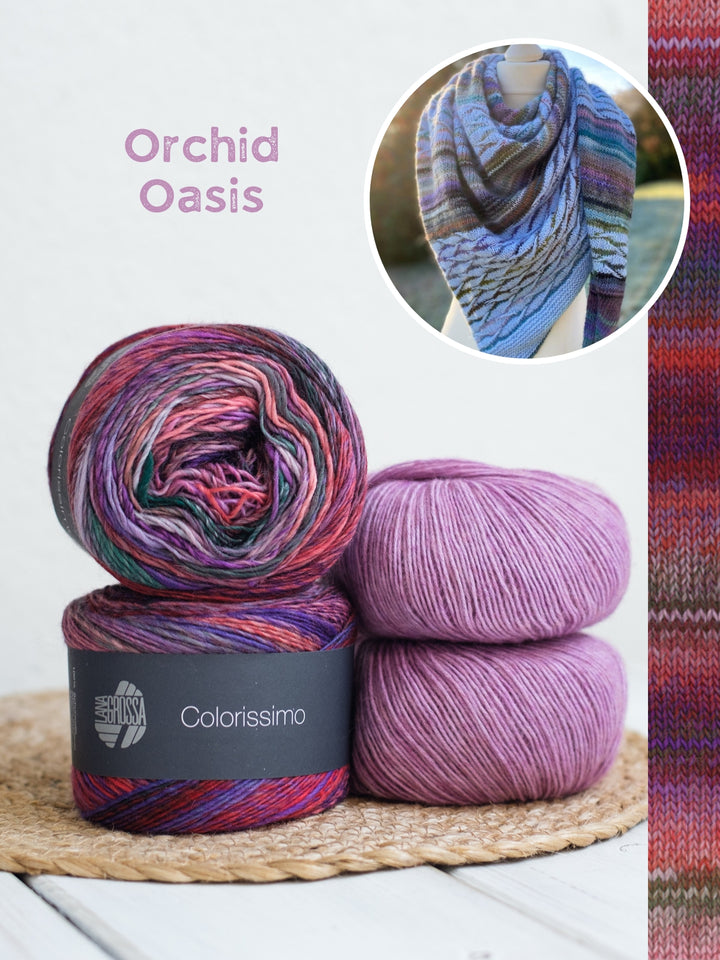 Breipakket Lizas Tuch New Waves - Colorissimo Ecopuno