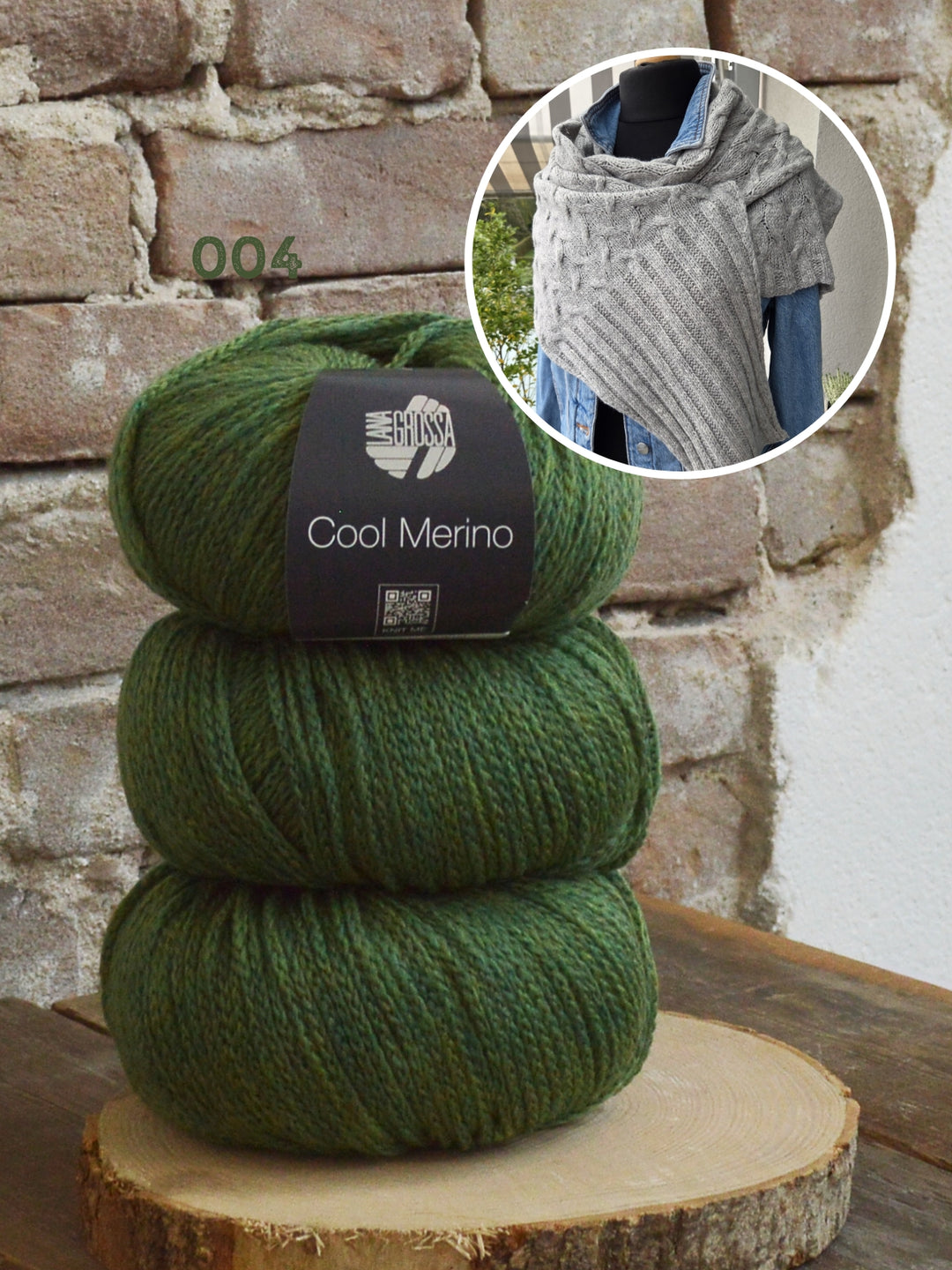 Breipakket Lizas Tuch Braid Lines - Cool Merino