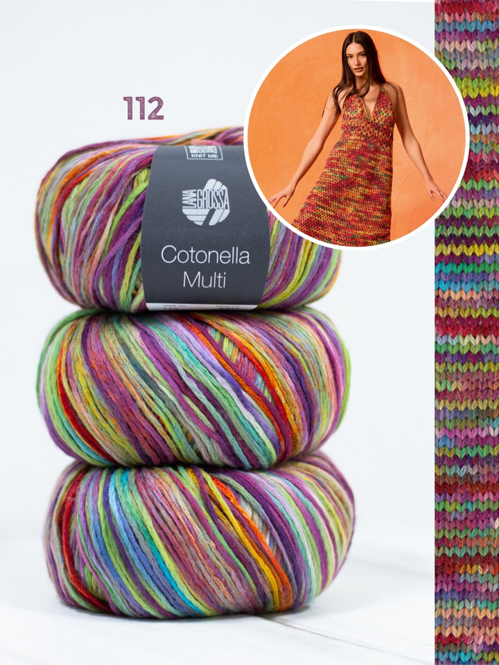 Haakpakket Cotonella Multi halter jurk