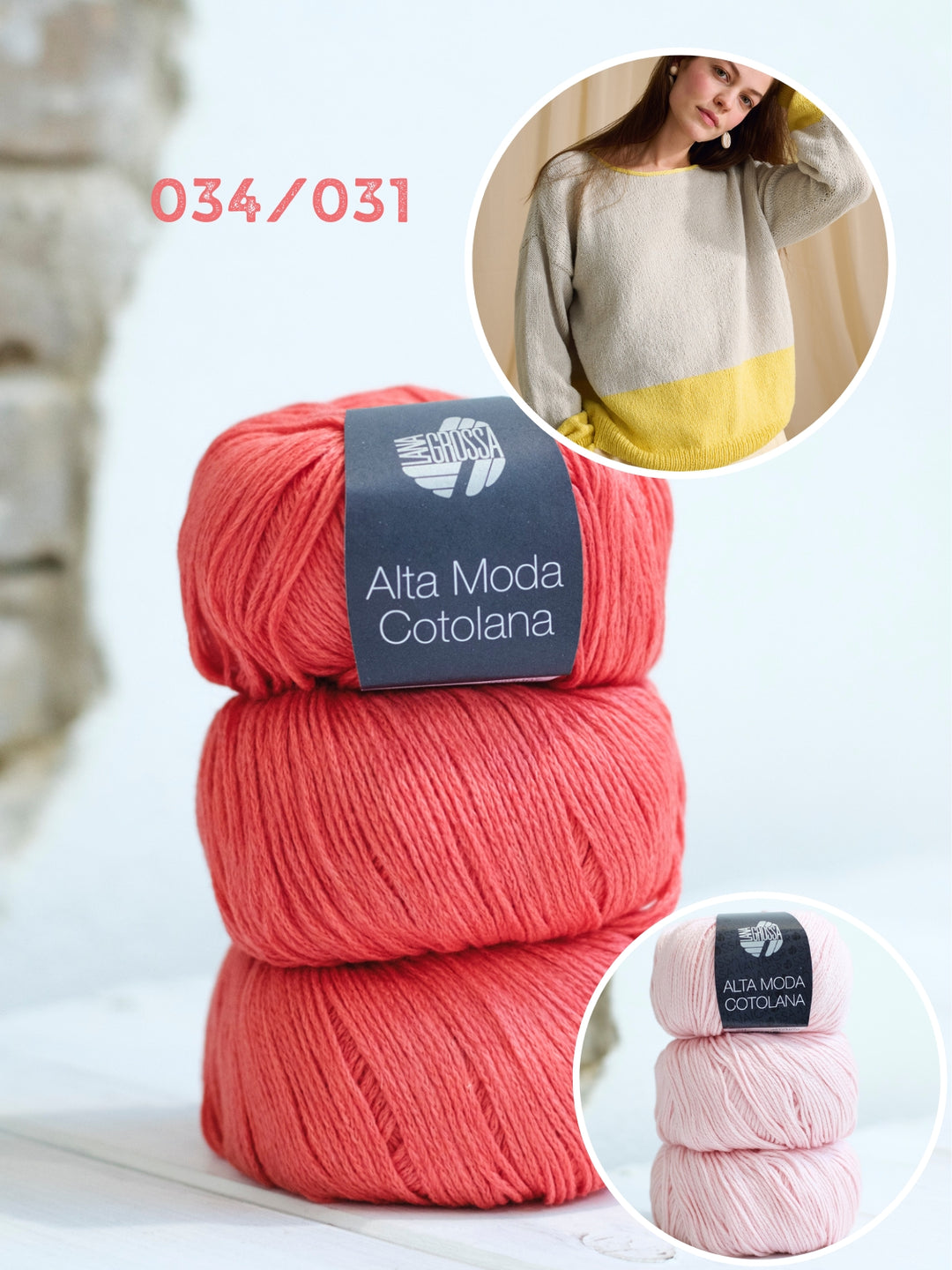 Breipakket Alta Moda Cotolana colorblock trui