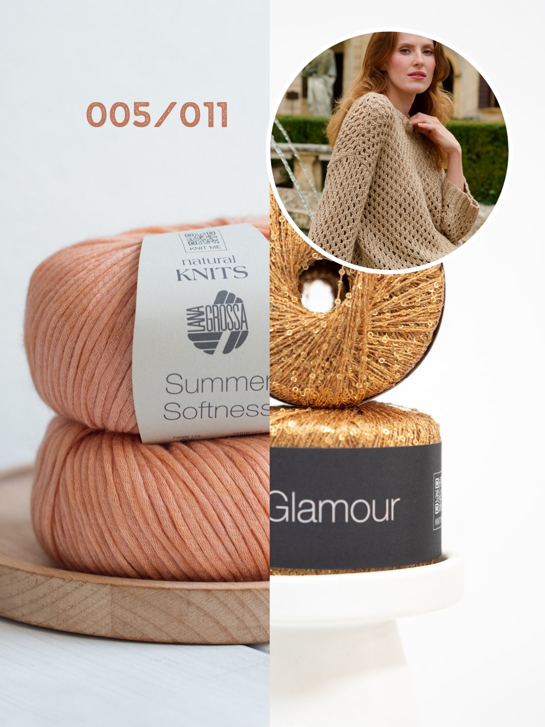 Breipakket Summer Softness Glamour trui in kantpatroon