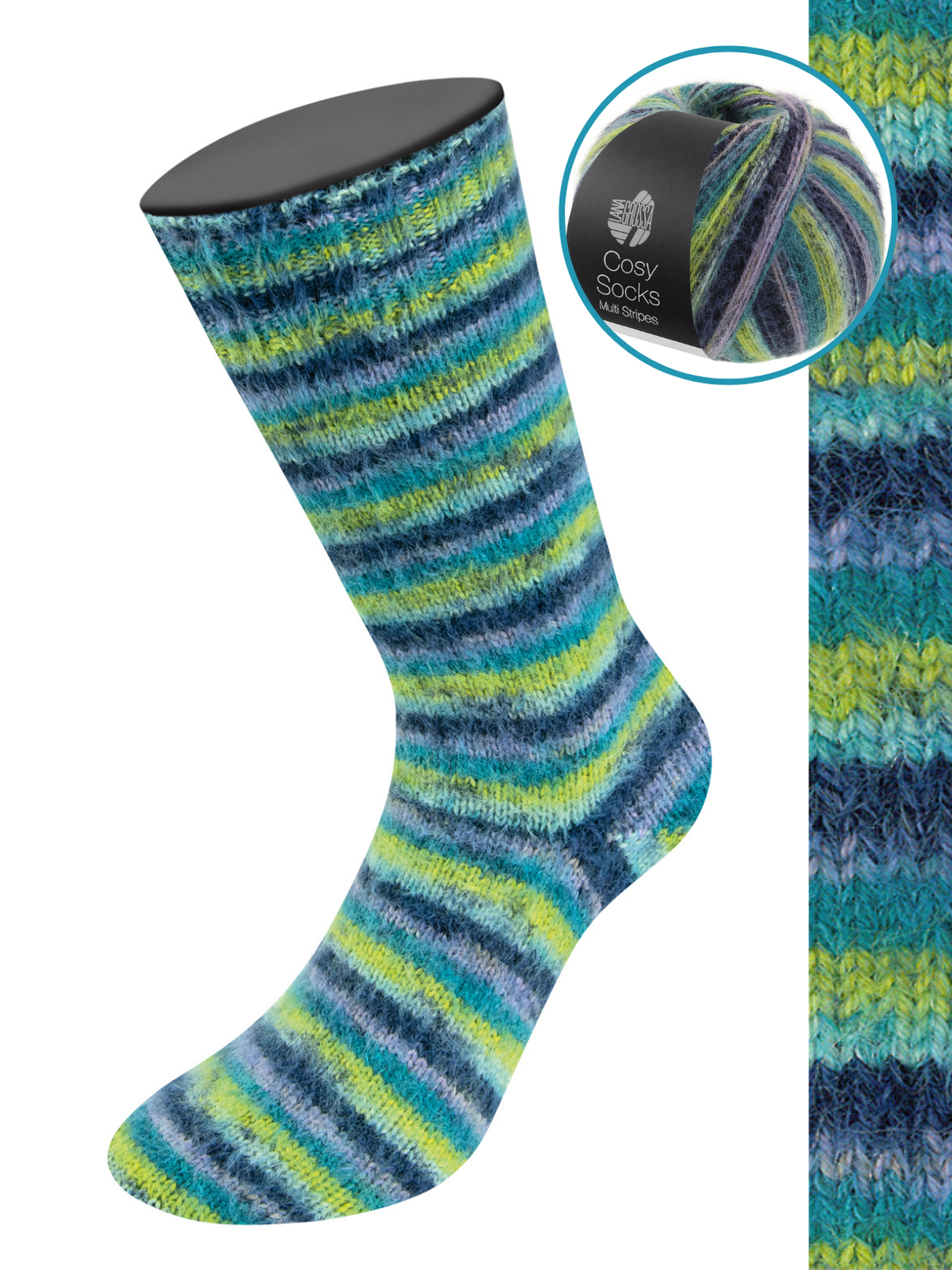 Cosy Socks Multi Stripes 157