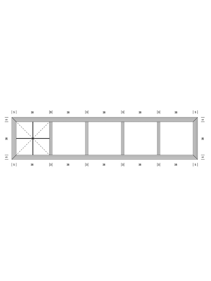 Breipakket Filo Di Gio geometrische stola
