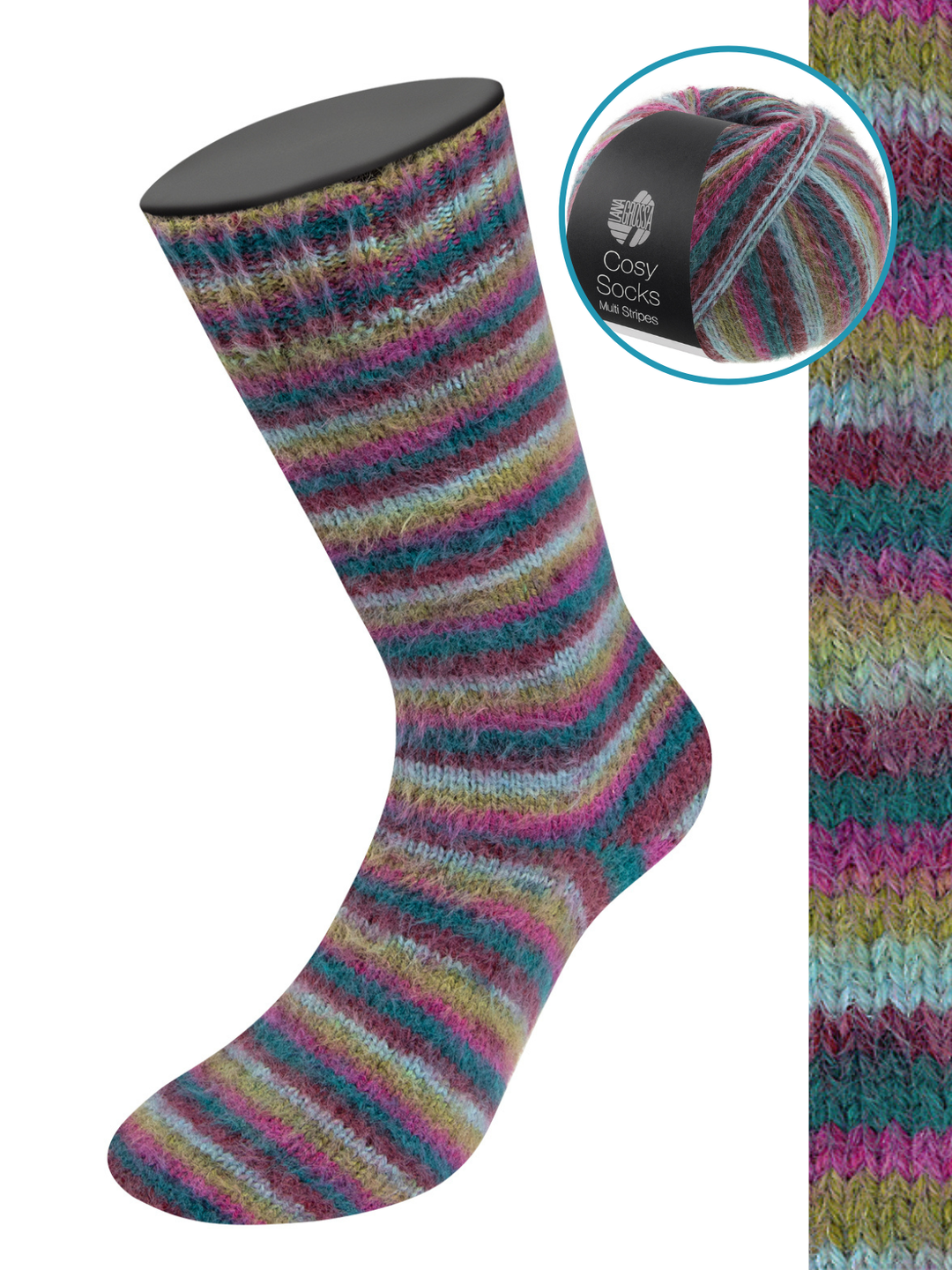 Cosy Socks Multi Stripes 158