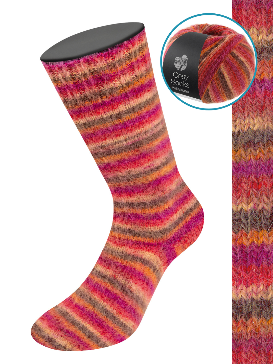 Cosy Socks Multi Stripes 159