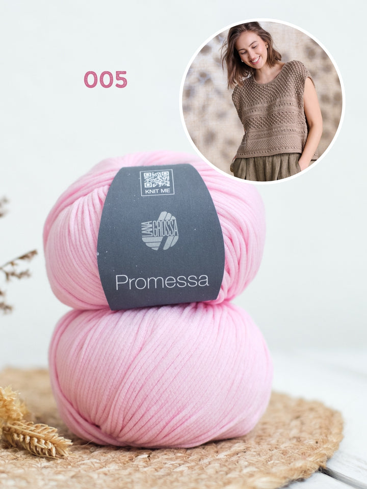 Breipakket Promessa top in textuursteken