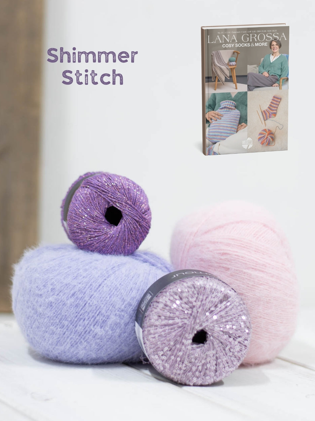 Breipakket Cosy Glittersokken