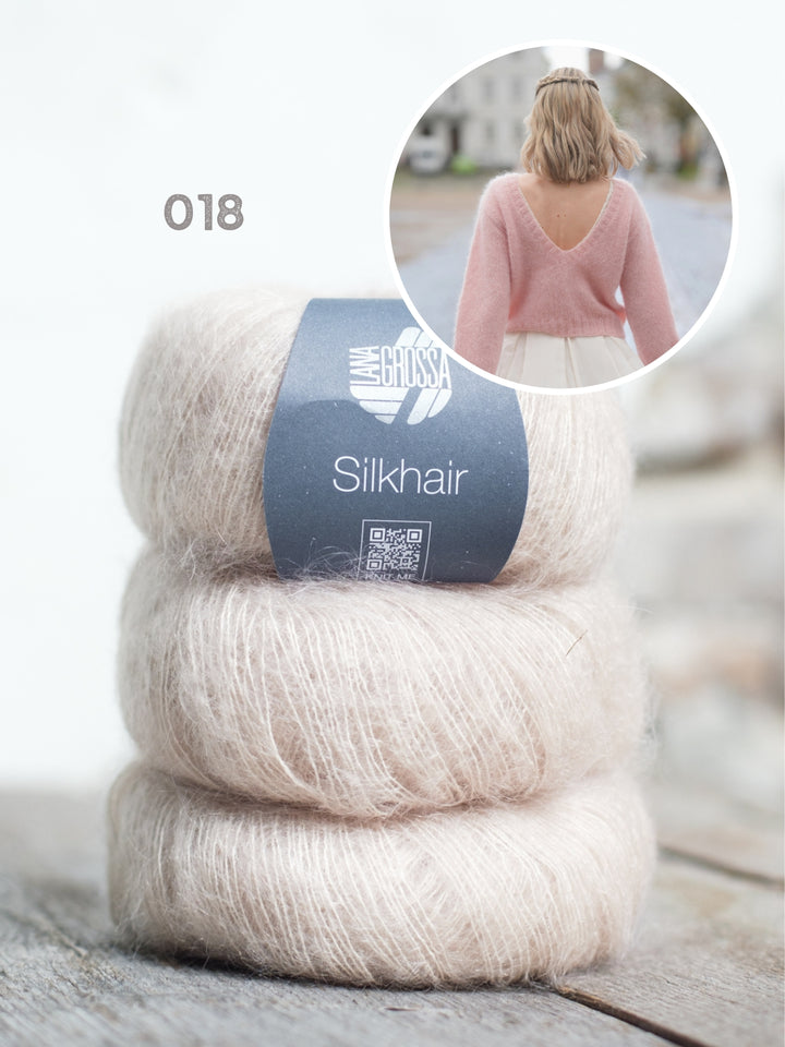 Breipakket Caspar V Neck Sweater - Kolibri by Johanna