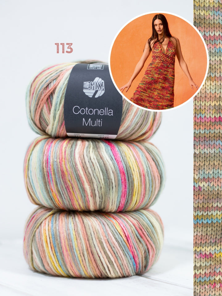 Haakpakket Cotonella Multi halter jurk