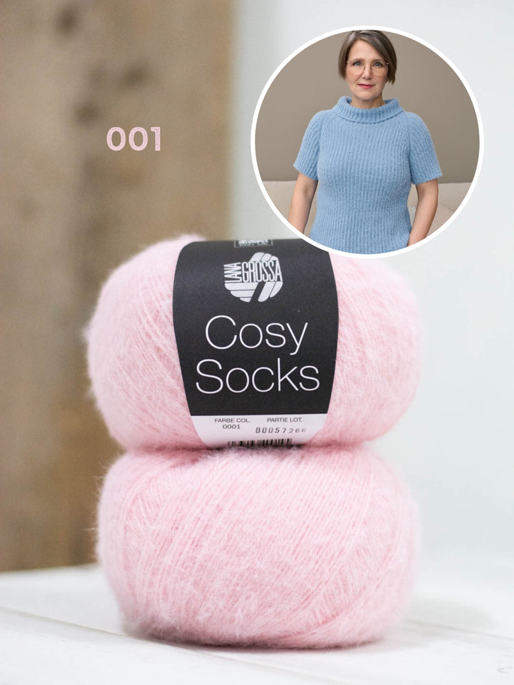 Breipakket Cosy Socks raglantrui met korte mouwen