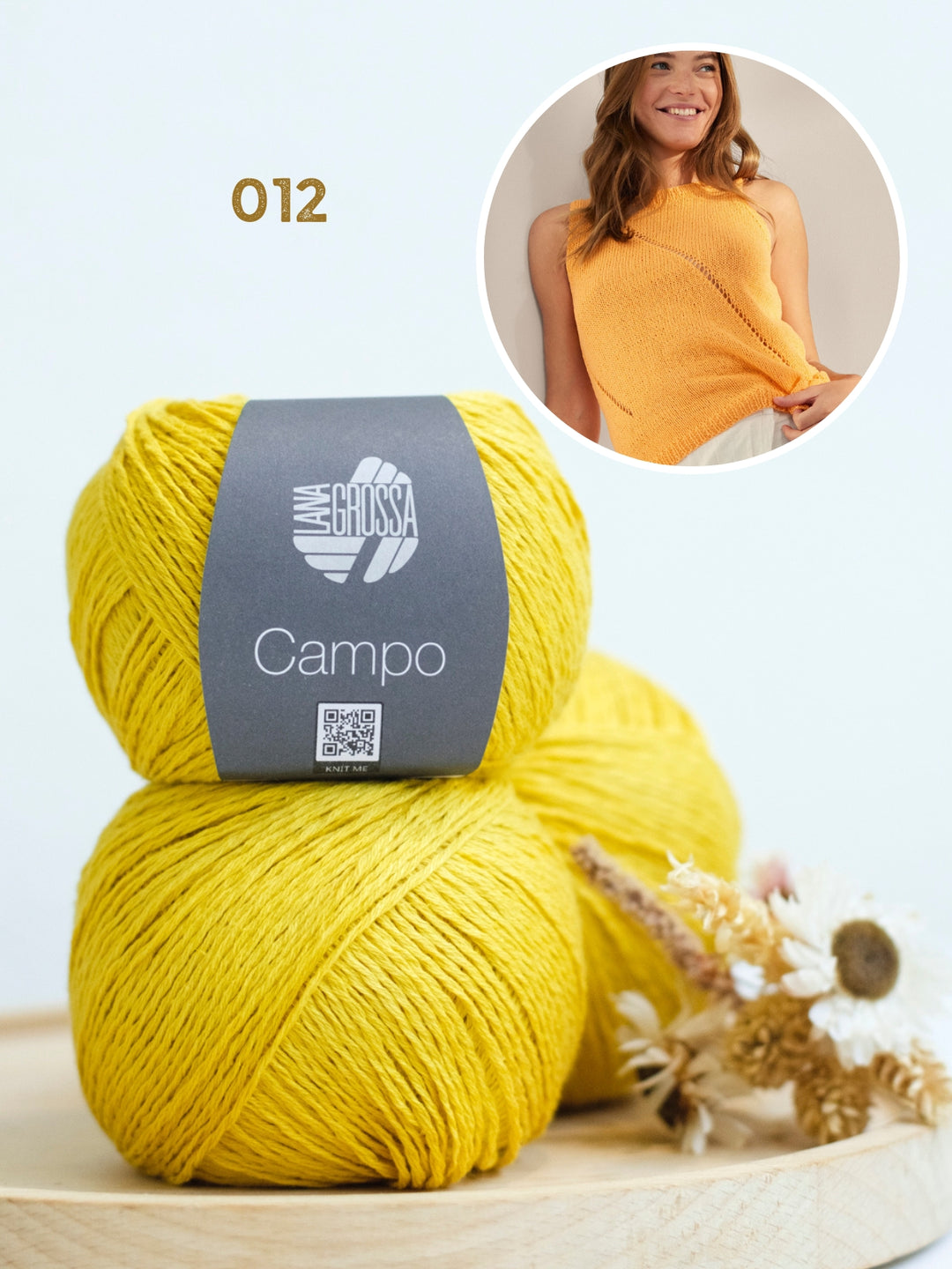 Breipakket Campo top met ajourstrepen
