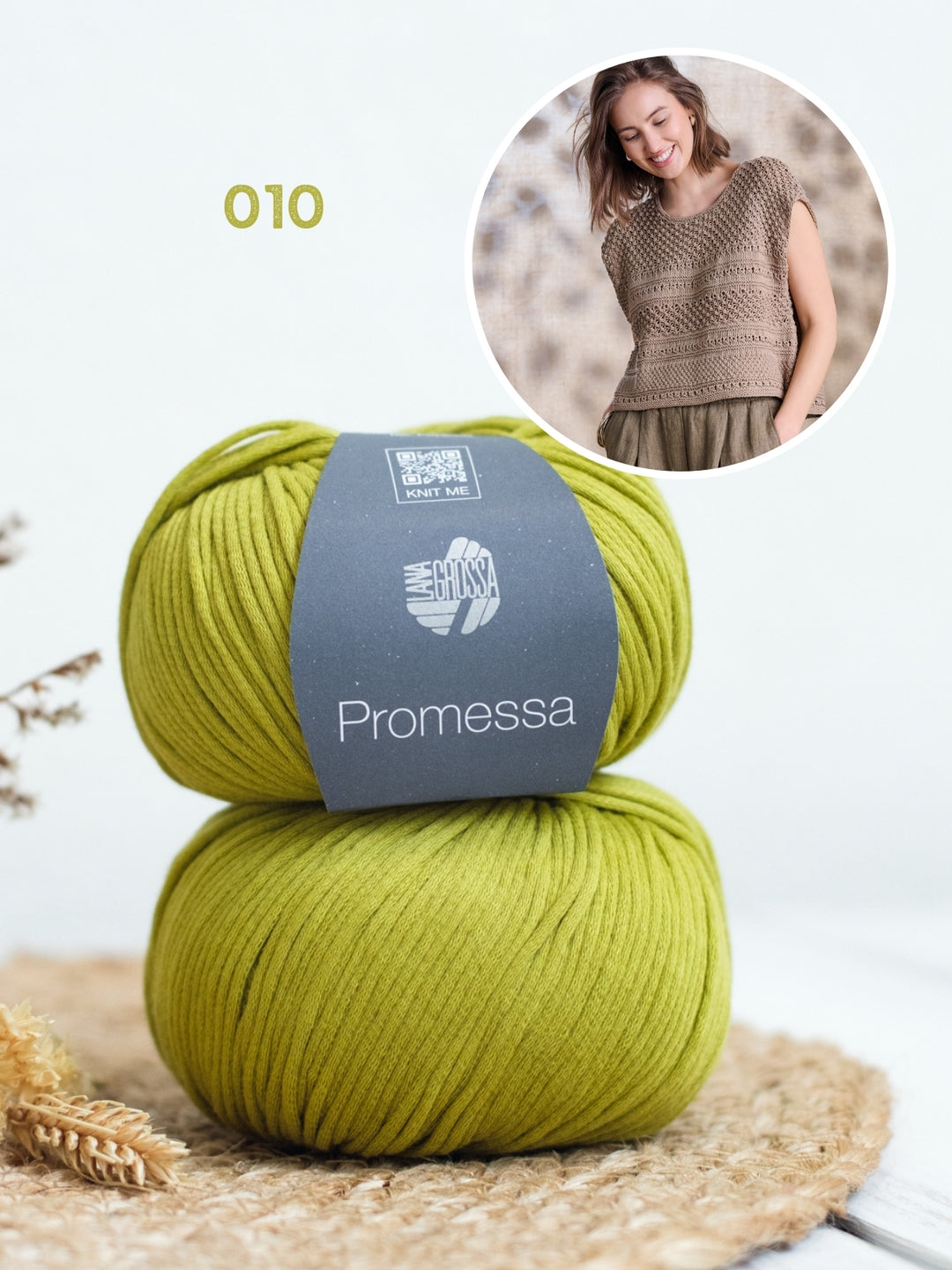 Breipakket Promessa top in textuursteken
