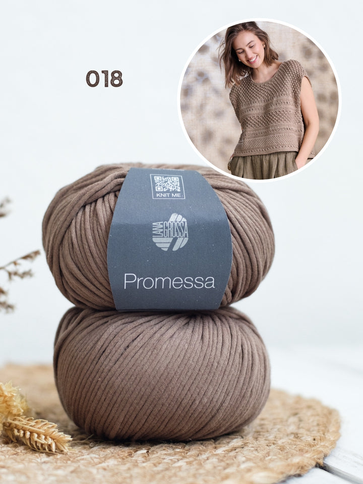 Breipakket Promessa top in textuursteken