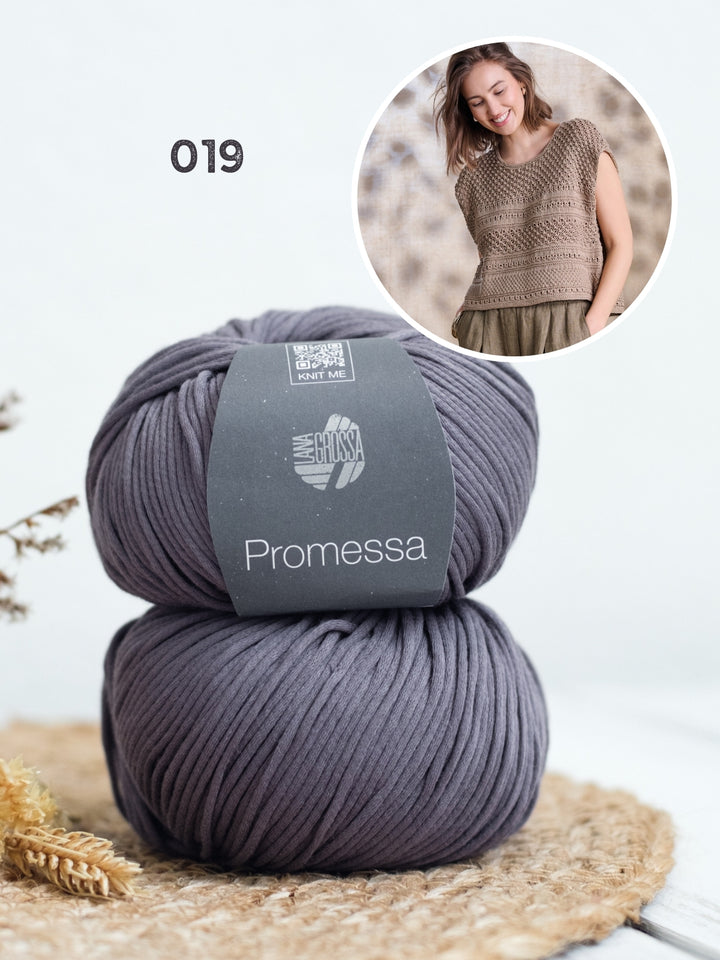 Breipakket Promessa top in textuursteken