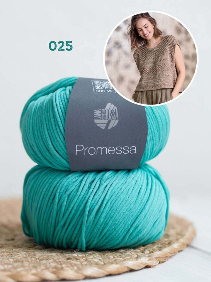 Breipakket Promessa top in textuursteken