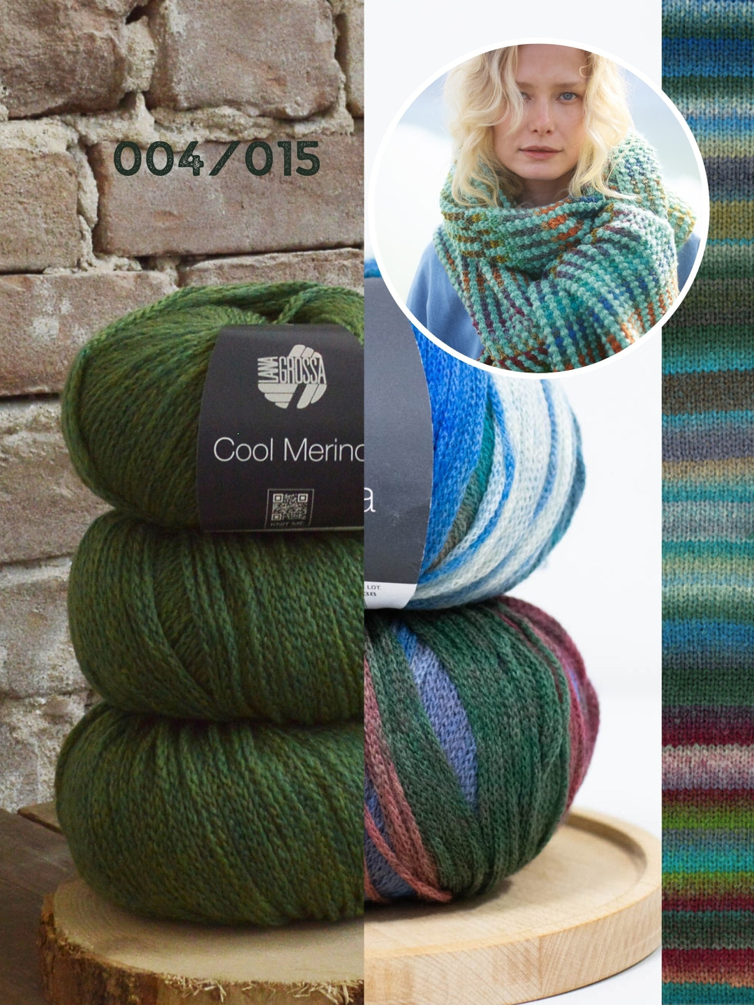 Breipakket Farfalla Cool Merino sjaal