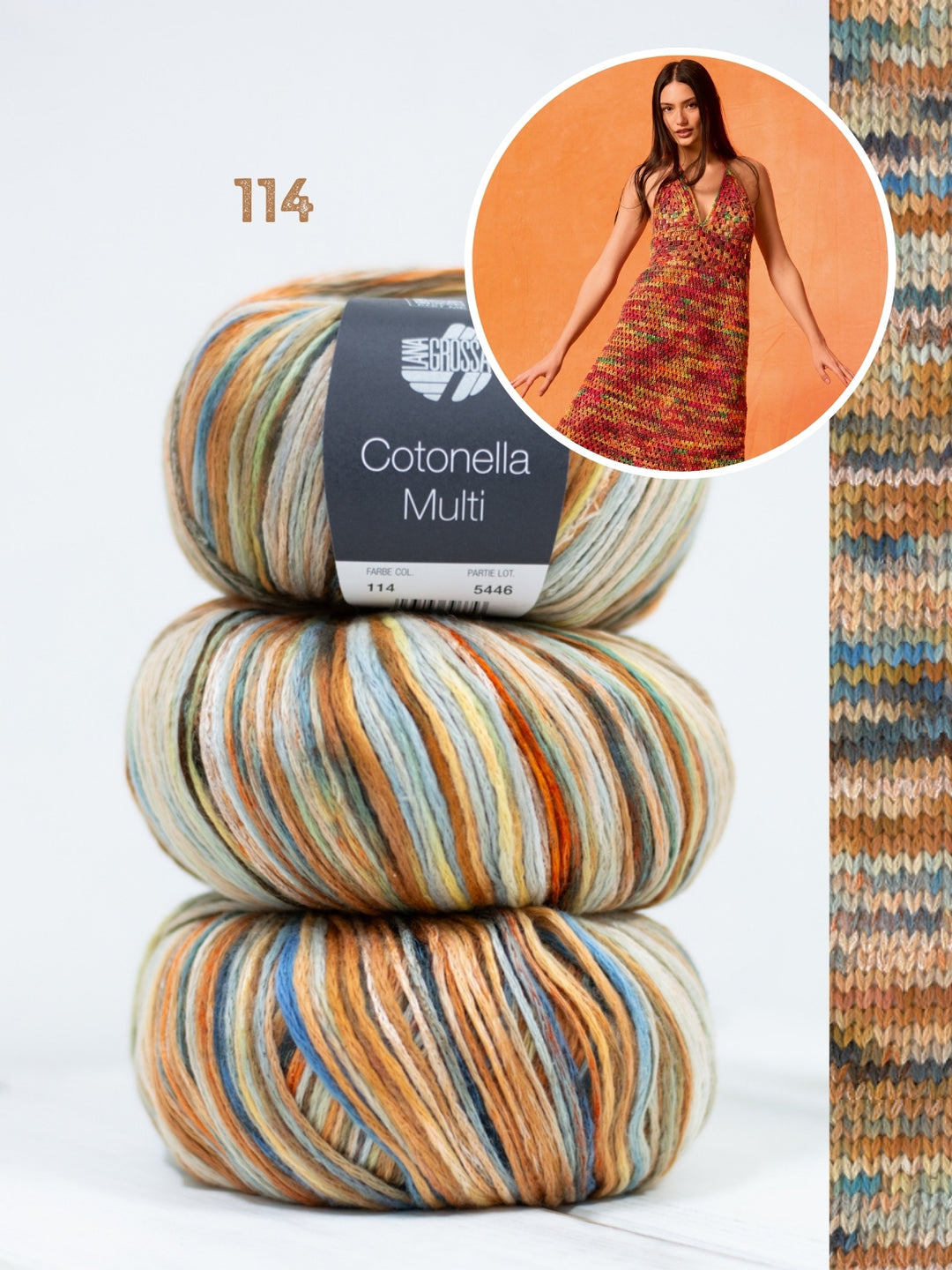 Haakpakket Cotonella Multi halter jurk