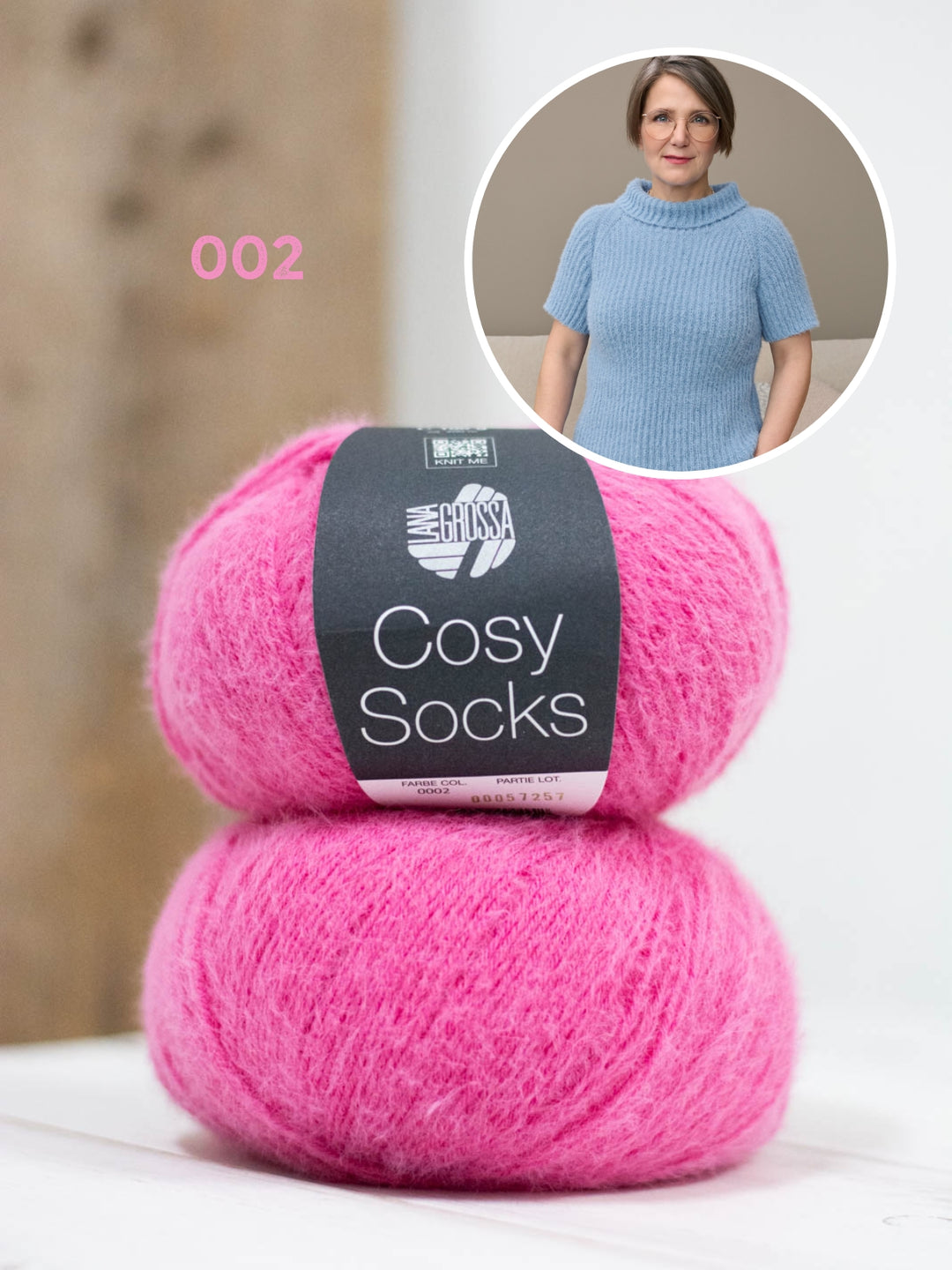 Breipakket Cosy Socks raglantrui met korte mouwen