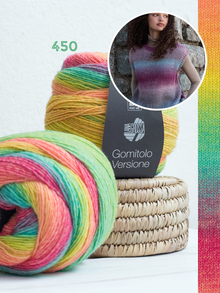 Breipakket Gomitolo Versione spencer in halve patentsteek