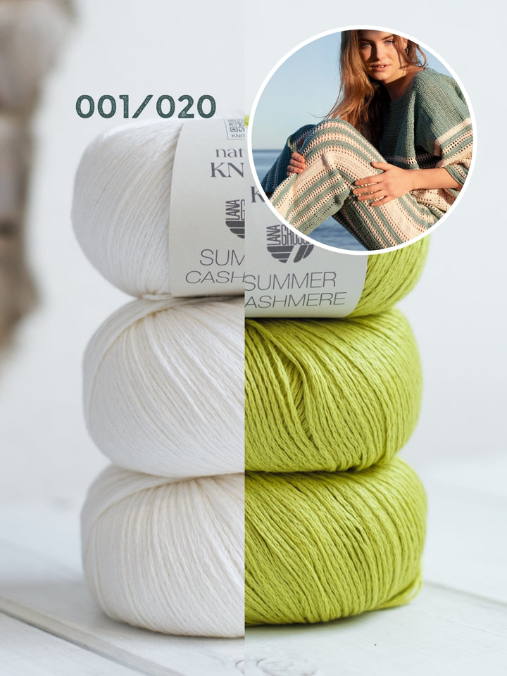 Haakpakket Summer Cashmere broek met filetpatroon